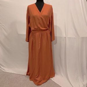 Wrap around floor length Dress
